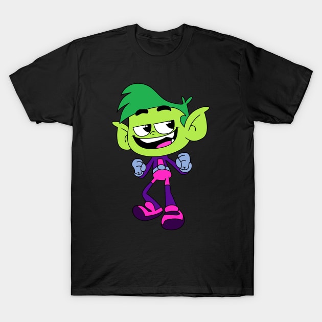 Cute Beast Boy T-Shirt by JamesCMarshall